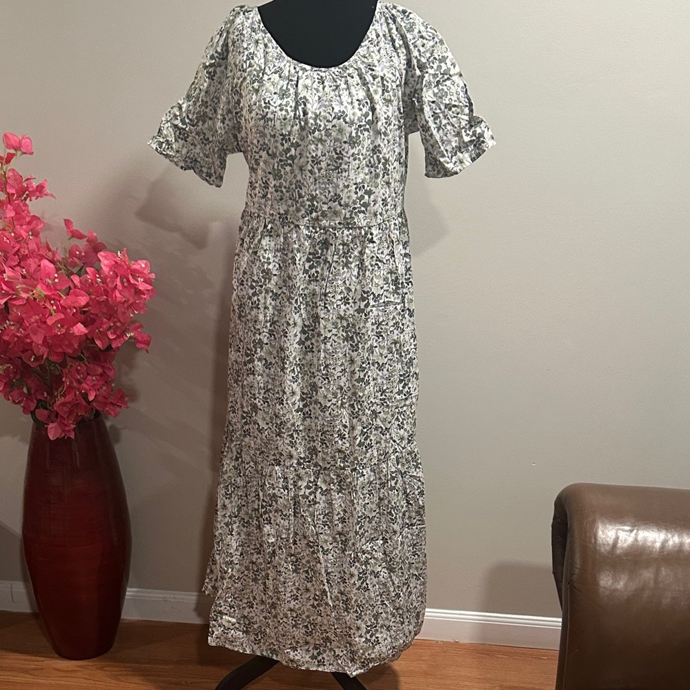 Floral Print Maxi Dress
